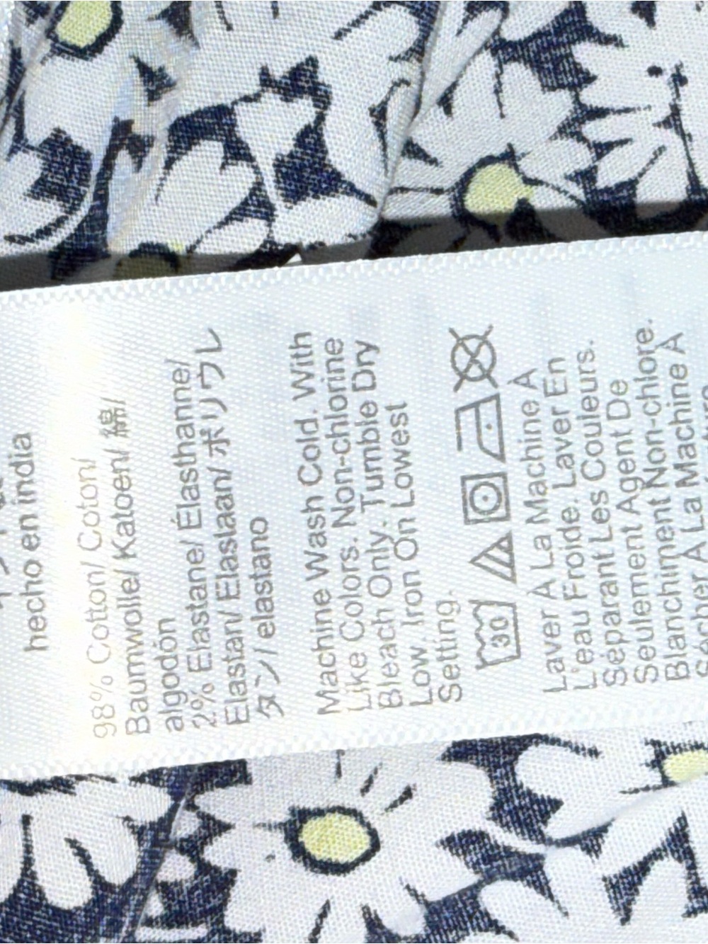 J. Crew Navy Floral Daisy Sleeveless Collared Camisole - Picture 10 of 10